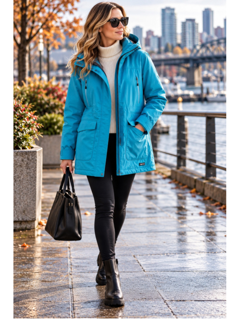 Lands’ End Women’s S/P 6–8 Teal Squall Hooded Winter Parka Z-4 - Picture 1 of 5